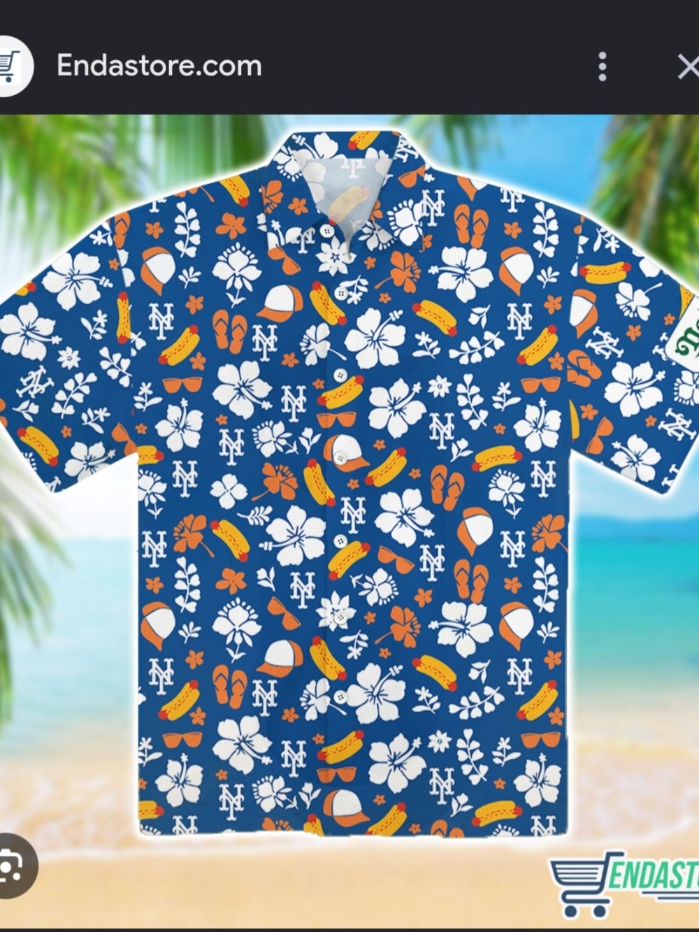 NY Mets Hawaiian Shirt